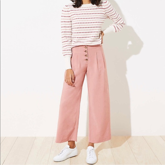 Loft High Waisted Wide Leg Pants 